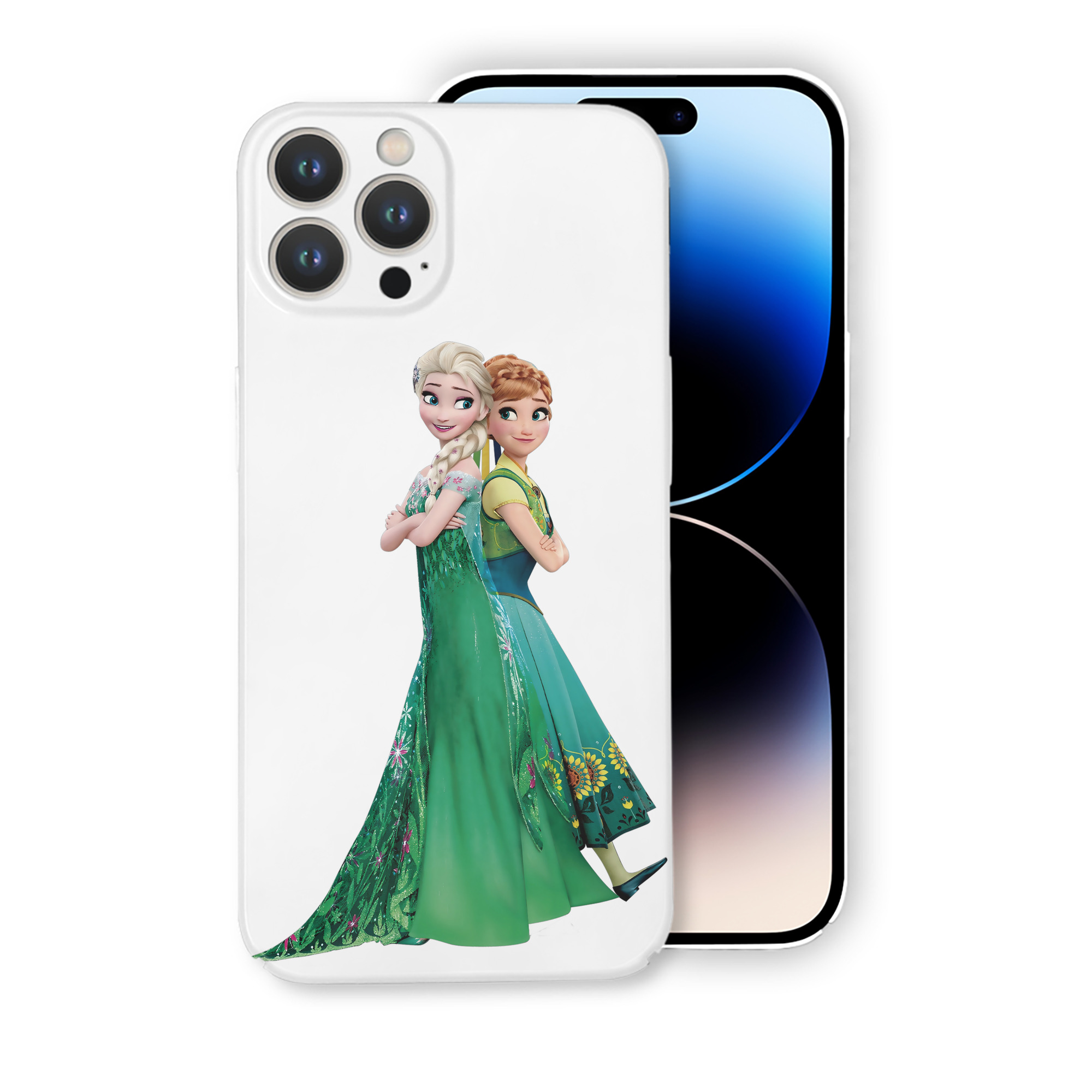 （画像用） アナと雪の女王 アンナ エルサ Frozen Anna Elsa 【iPhone 14シリーズ対応】ハードケース